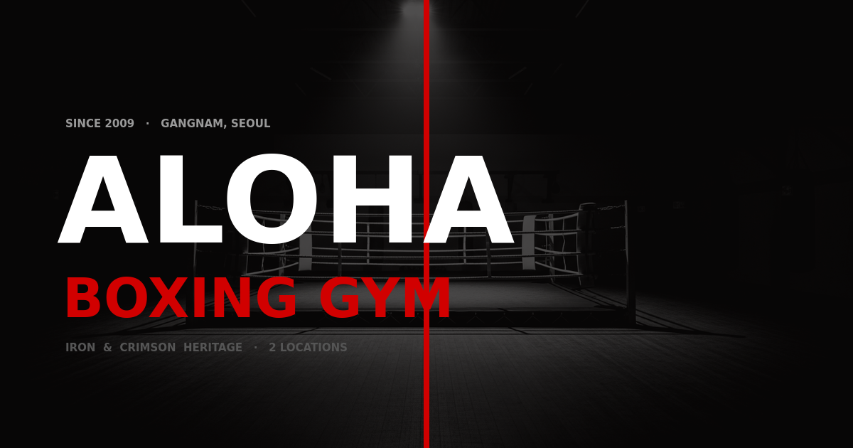 Aloha Boxing Gym | 강남 복싱 헬스장 — 학동점 · 삼성점